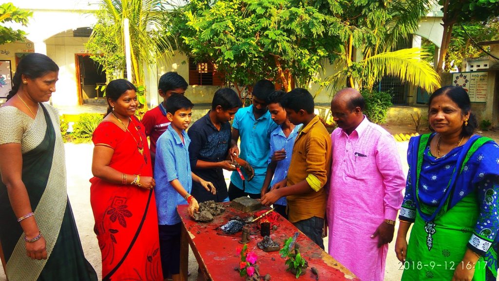 Clay Ganesh Idol Making Photos